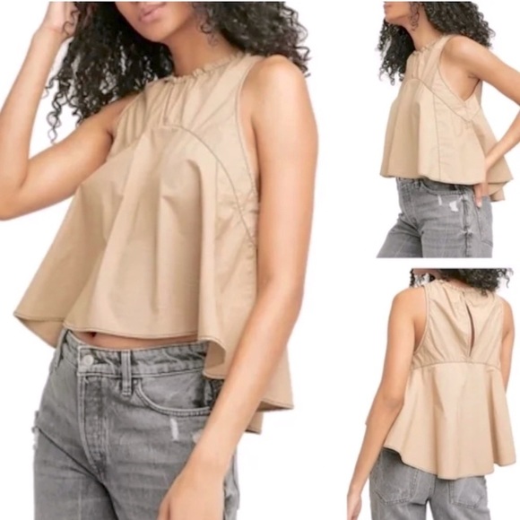 Free People Tops - Free People Carla Tonal Striped Sleeveless Blouse